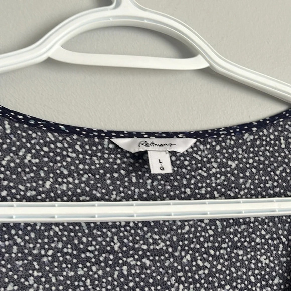 Reitmans blue wrap dress size large - Picture 2 of 6